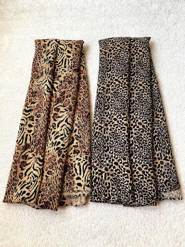 شال پلیسه پلنگی
