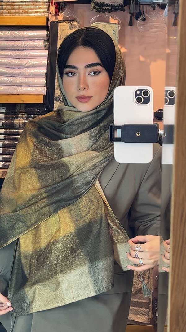 شال جیر طرح بیگ اسکارف
