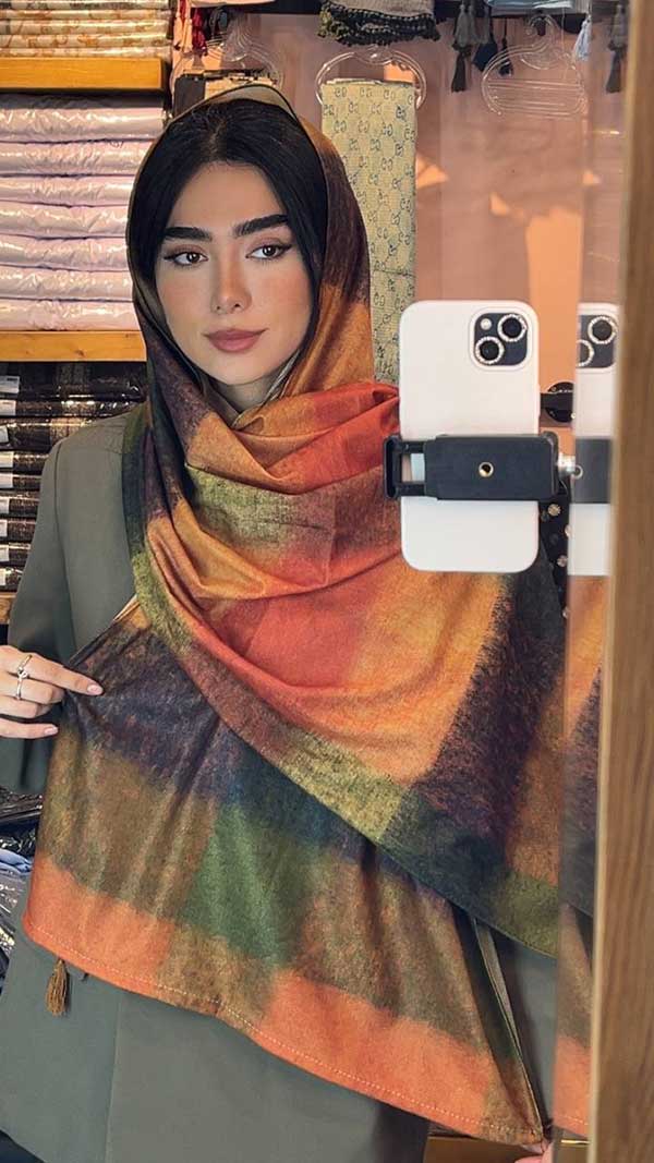 شال جیر طرح بیگ اسکارف
