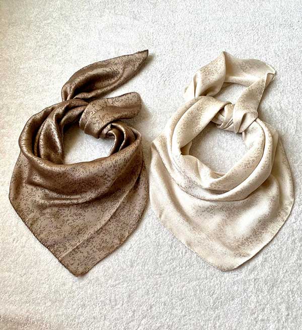 خرید عمده مینی اسکارف پتینه بسته ۶ رنگی | قیمت همکاری
