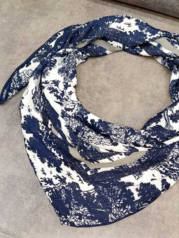 روسری چاپ خیس بسته6رنگی کد r142 (عمده)
