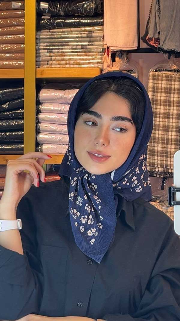 روسری پلیسه پک سورمه ای بسته10طرحی کد r148 (عمده)
