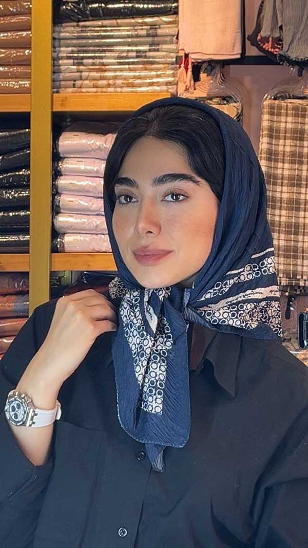 روسری پلیسه پک سورمه ای بسته10طرحی کد r148 (عمده)
