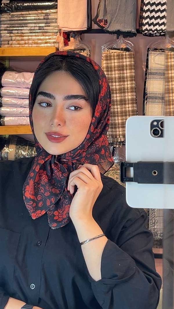 مینی اسکارف یلدایی بسته6طرحی کد mt84 (عمده)
