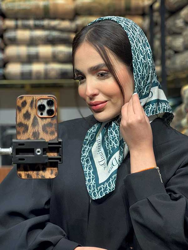 مینی اسکارف پک زمردی بسته10طرحی کد mt85 (عمده)
