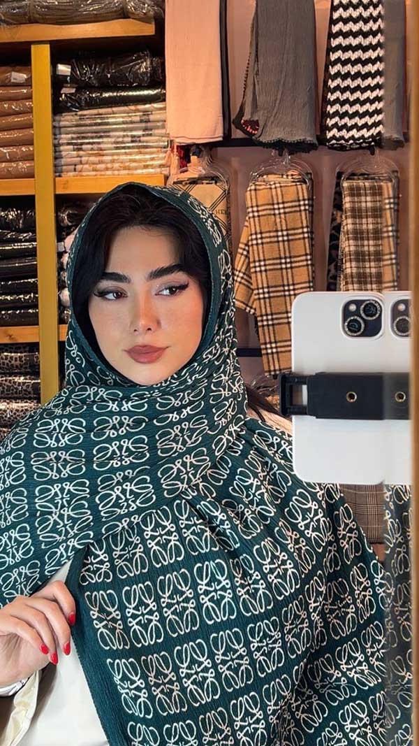 شال پلیسه برشکا پک زمردی بسته6طرحی کد sp55 (عمده)
