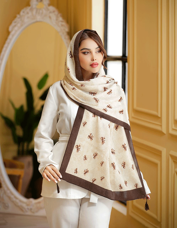 شال پلیسه برشکا طرح پاپیون بسته8رنگی کد sp55 (عمده)
