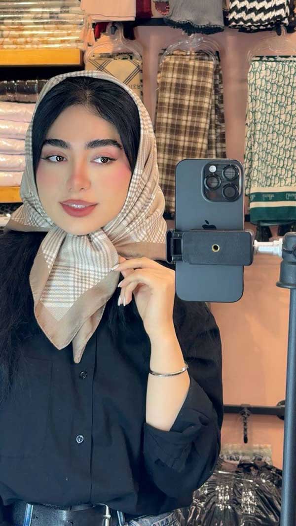 مینی اسکارف پک کرم بسته10طرحی کد mt94 (عمده)
