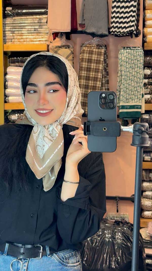 مینی اسکارف پک کرم بسته10طرحی کد mt94 (عمده)
