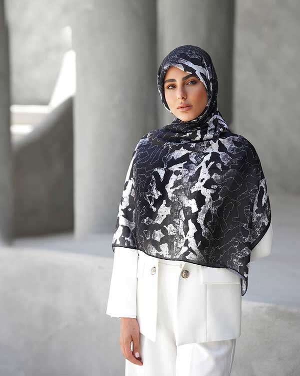 روسری گارزا دستدوز بسته7رنگی کد mt96 (عمده)
