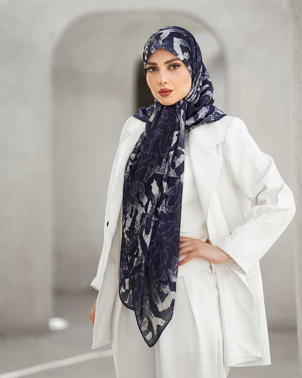 روسری گارزا دستدوز بسته7رنگی کد mt96 (عمده)
