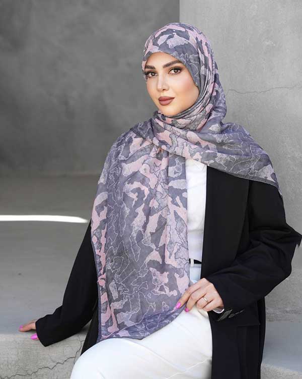 روسری گارزا دستدوز بسته7رنگی کد mt96 (عمده)
