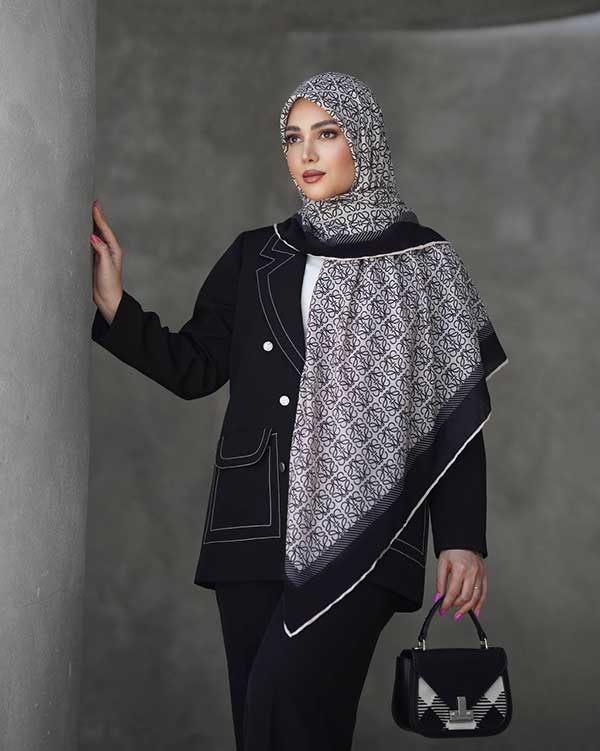 روسری گارزا دستدوز بسته6رنگی کد mt97 (عمده)
