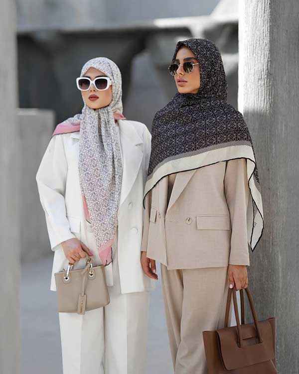 روسری گارزا دستدوز بسته6رنگی کد mt97 (عمده)
