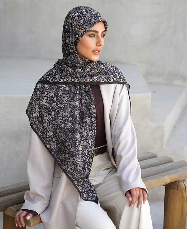 روسری گارزا دستدوز بسته5رنگی کد r167 (عمده)
