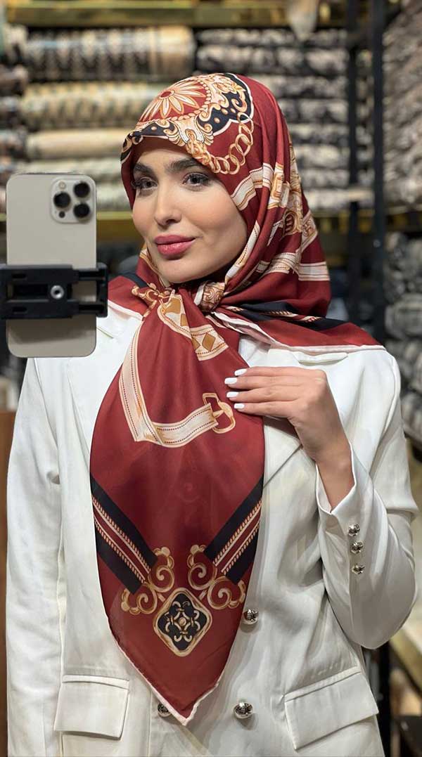 روسری حریر دستدوز بسته6رنگی کد r171 (عمده)
