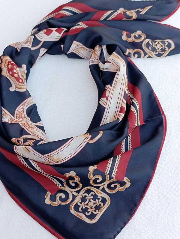 روسری حریر دستدوز بسته6رنگی کد r171 (عمده)
