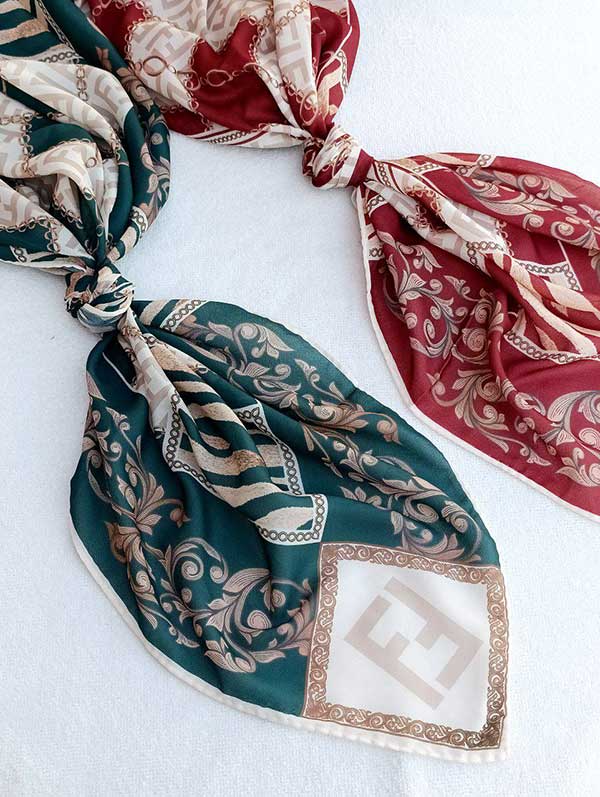 روسری حریردستدوز بسته6رنگی کد r173 (عمده)
