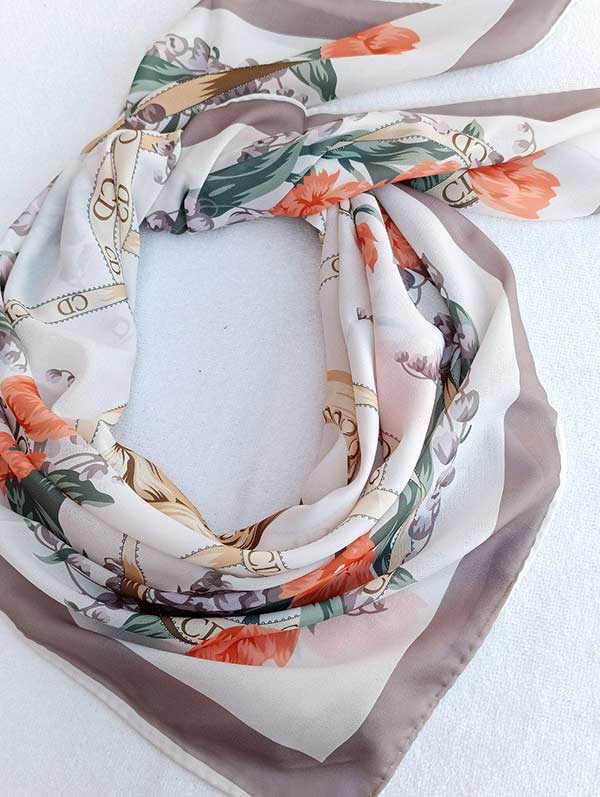 روسری حریردستدوز بسته6رنگی کد r174 (عمده)
