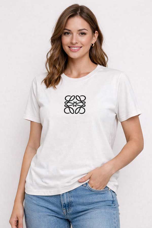 تیشرت گلدوزی loewe بسته6رنگی کد t2 (عمده)
