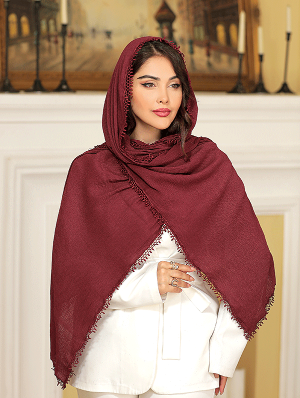 شال پلیسه دورنوار بسته13رنگی کد sp81 (عمده)
