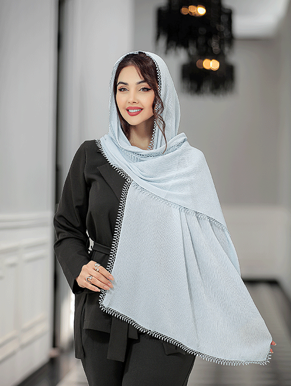 شال پلیسه دورنوار بسته13رنگی کد sp81 (عمده)
