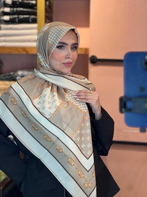 روسری حریر دستدوز بسته6رنگی کد r176 (عمده)

