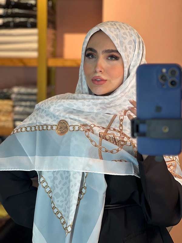 روسری حریر دستدوز بسته6رنگی کد r189 (عمده)
