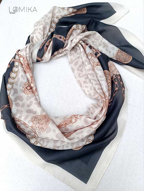 روسری حریر دستدوز بسته6رنگی کد r189 (عمده)
