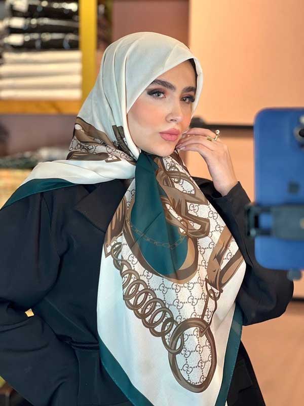 روسری حریر دستدوز بسته6رنگی کد r190 (عمده)
