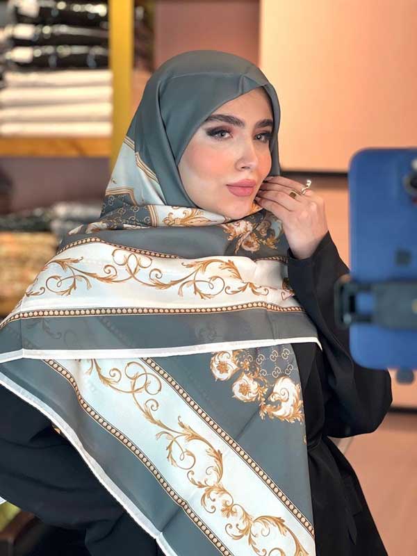 روسری حریر دستدوز بسته6رنگی کد r193 (عمده)
