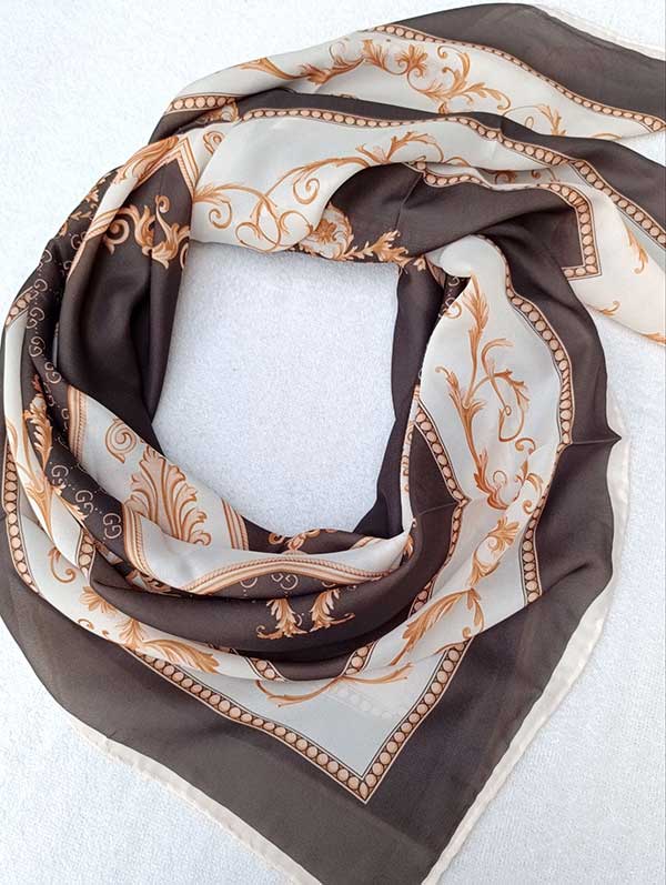 روسری حریر دستدوز بسته6رنگی کد r193 (عمده)
