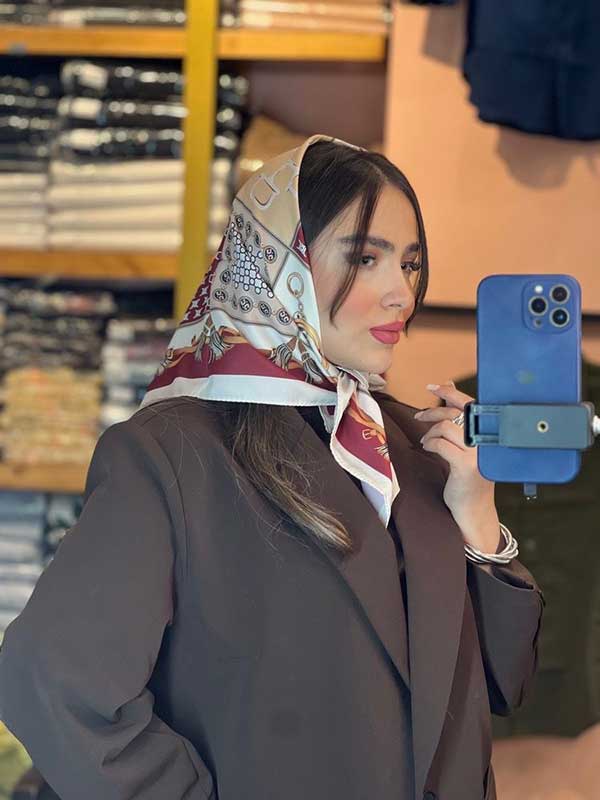 مینی اسکارف ابریشم توییل بسته6رنگی کد mt104 (عمده)

